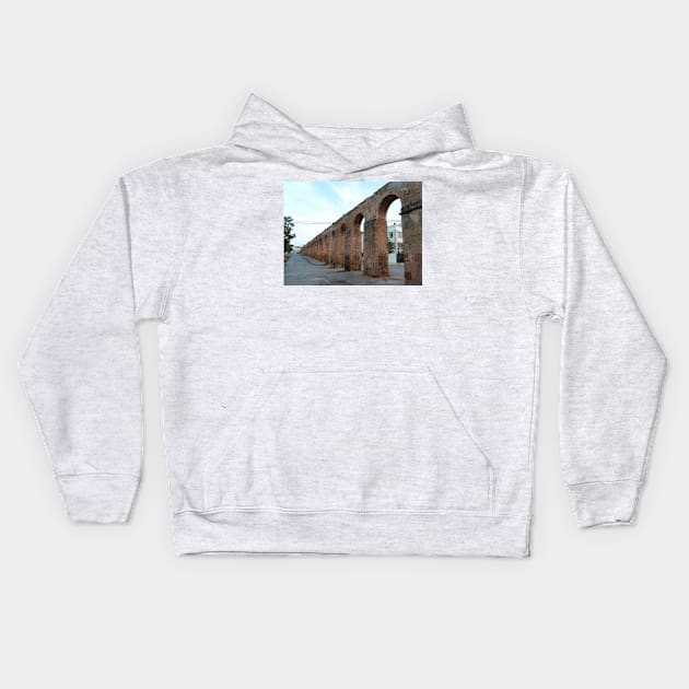 Roman Aqueduct, Tunis Kids Hoodie by tomg